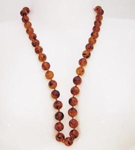 【送料無料】ネックレス　collana ambra scura degli urali 72 cm oma 19collana ambra scura degli urali 72cm oma19｜hokushin
