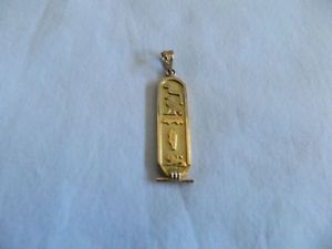 【送料無料】ネックレス　カスタムエジプトｋゴールドカートリッジgyptien personnalis 18k or cartouche hiroglyphique fabriqu sur commande 34