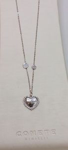 【送料無料】ネックレス　ゴールドネックハートrasducou cur comtes bijoux en or blanc brillant glb 793
