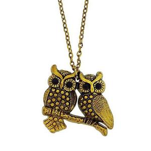 【送料無料】ネックレス　ダブルワイドクランプアウルtoc dor strass ensemble large double chouette collier 66cm｜hokushin