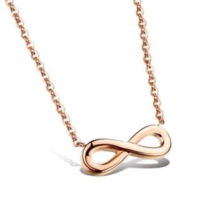 【送料無料】ネックレス　ペンダントネックレスゴールドゴールデンバレンタインcollier pendentif dor or fin amour eternel infini femme saint valentin cadeau