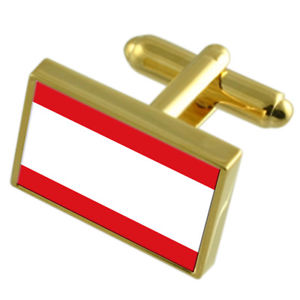 【送料無料】メンズアクセサリ&mdash;　アントワープシティベルギーゴールドフラッグカフスボタンボックスantwerp city belgium gold flag cufflinks engraved box｜hokushin