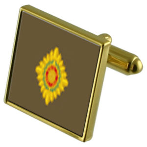 【送料無料】メンズアクセサリ―　カフスボタンクリスタルタイクリップセットarmy insignia second lieutenant goldtone cufflinks crystal tie clip gift set