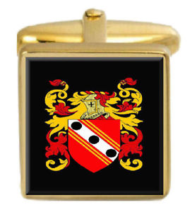 【送料無料】メンズアクセサリ―　スコットランドカフスボタンボックスコートcannon scotland family crest surname coat of arms gold cufflinks engraved box