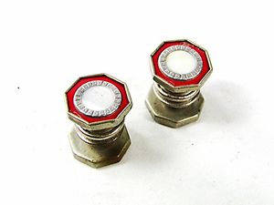 【貨物輸送無料】メンズ付属物― パールレッドスナップリンクカフリンクスアールデコパイオニアdeco mother of pearl red snap link cufflinks by the pioneer registered 81516
