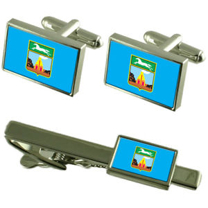 【送料無料】メンズアクセサリ&mdash;　ロシアカフスボタンタイクリップボックスセットbarnaul city russia flag cufflinks tie clip box gift set｜hokushin