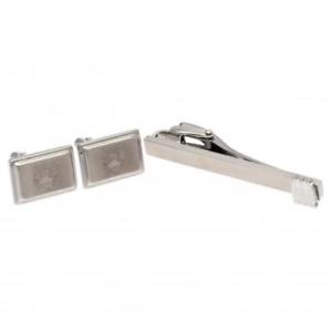 【貨物輸送無料】メンズ付属物― マンチェスターシティタイスライドボックスライセンスサッカーmanchester city tie slide amp; cufflink set gift box  icial licensed football
