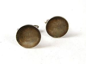 【送料無料】メンズアクセサリ―　ビンテージスターリングシルバーカフスボタンvintage sterling silver cufflinks by correct 91016