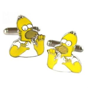 【送料無料】メンズアクセサリ―　プレゼンテーションボックスホーマーシンプソンカフスボタンカフリンクスhomer simpson cufflinks cuff links in presentation gift box 12,056円