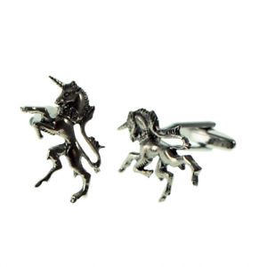 【送料無料】メンズアクセサリ―　ユニコーンピューターメンズカフスボタンカフリンクスenglish made unicorn pewter mens cufflinks cuff links gift