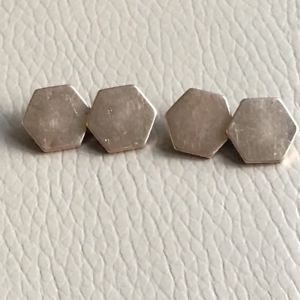 【送料無料】メンズアクセサリ―　カフスボタンビンテージレトロリンクチェーンメンズ1950s hexagonal cufflinks vintage retro gt link chain mens gift for him