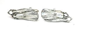 【送料無料】メンズアクセサリ―　シロメカフスリンクquantity discountdiving flippers large pewter cufflinks gift boxed or pouched quantity discount