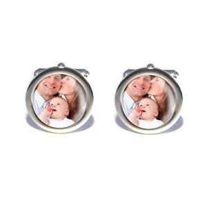 【送料無料】メンズアクセサリ―　カフスリンク personalised custom photo cufflinks design your own, wedding birthday gift