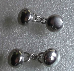 【送料無料】メンズアクセサリ―　ビンテージメンズカフリンクスボタンcufflinks vintage mens cuff links traditional 1980s 1990s lightweight buttons