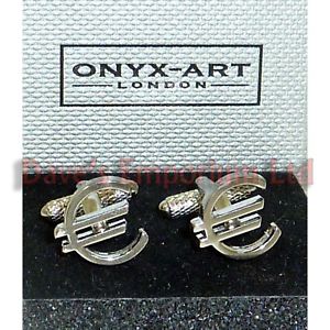 【送料無料】メンズアクセサリ―　ユーロオニキスアートカフスボタンボックスマネートレーダーeuro cufflinks by onyx art gift boxed finance sign money trader 12,905円