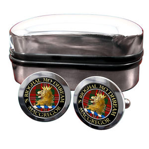【送料無料】メンズアクセサリ― マグレガースコットランドバッジカフスボタンボックスmacgregor scottish clan crest badge cufflinks amp; box