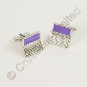 【送料無料】メンズアクセサリ―　ラップトップコンピュータボックスカフスボタンカフリンクスlaptop computer cufflinks cuff links in gift box 14804