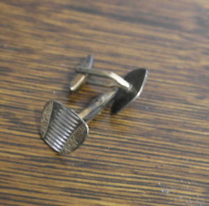 【送料無料】メンズアクセサリ―　cuff linksヴィンテージ9ctvintage 9ct gold on silver cuff links