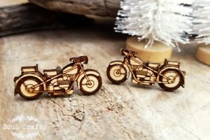 【送料無料】メンズアクセサリ―　リバイバルオートバイカフスリンクモーターバイクretro motorcycle wooden cufflinks motorbike dad grooms best man groomsman rustic