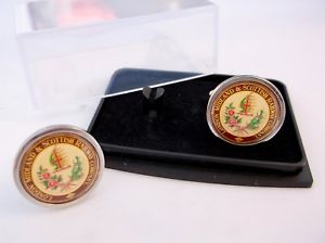 【送料無料】メンズアクセサリ―　ロンドンミッドランドスコットランドバッジメンズカフスボタンカフリンクスlms london midland amp; scottish railway badge mens cufflinks cuff links gift