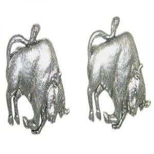 【送料無料】メンズアクセサリ&mdash;　ピューターカフリンクスボックスenglish made taurus pewter cufflinks with display box pc78｜hokushin
