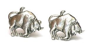 【送料無料】メンズアクセサリ&mdash;　シロメカフスリンクquantity discountbull farming cufflinks pewter uk made gift boxed or pouched quantity discount｜hokushin