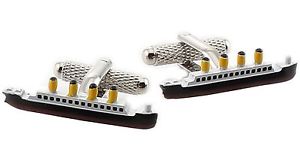 【送料無料】メンズアクセサリ―　タイタニックボックスカフリンクスtitanic ship novelty cufflinks in gift box 22671