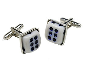 【送料無料】メンズアクセサリ―　6カジノカフスリンクカフスlinks 101642double six dice casino cufflinks cuff links 10164