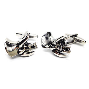 【送料無料】メンズアクセサリ―　カフスリンクトリケラトプスカフスリンクx2aj663triceratops head dinosaur design cufflinks in a cufflink box x2aj663