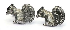 【送料無料】メンズアクセサリ―　リスカフリンクスピューターハンドメイドボックスsquirrel cufflinks pewter hand made uk gift boxed or pouched quantity discount