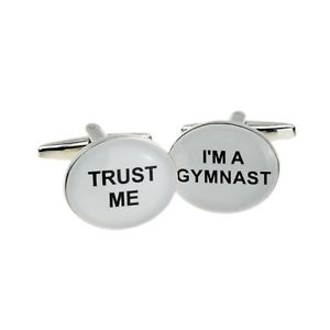 【送料無料】メンズアクセサリ―　カフスリンクカフスリンクx2boco049trust me im a gymnast cufflinks in a cufflink box x2boco049