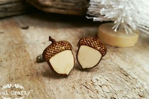 【送料無料】メンズアクセサリ―　ドングリカフスボタンウッドランドacorn wooden cufflinks woodland dad grooms best man groomsman rustic wedding