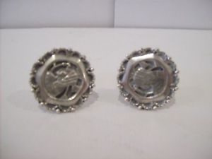 【送料無料】メンズアクセサリ― エジプトシルバーカフリンクegyptian silver cuff links