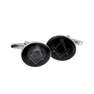 【送料無料】メンズアクセサリ―　ブラックｇカフスボタン× 12,735円