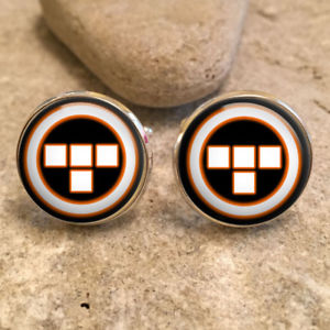 【送料無料】メンズアクセサリ―　トロンレガシーフィルムオレンジカフスボタンカフリンクスtron legacy rinzler film orange 20mm cufflinks cuff links