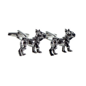 【送料無料】メンズアクセサリ―　フランスブルドッグカフスボタン×standing french bulldog cufflinks x2n322