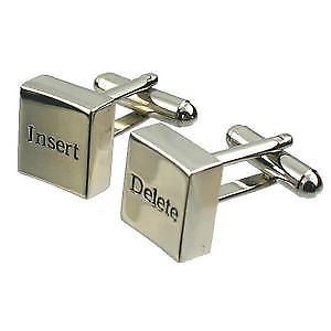 【送料無料】メンズアクセサリ―　コンピュータキーボードカフスボタンinsert and delete computer keyboard cufflinks great mens gift aps094