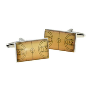 【送料無料】メンズアクセサリ―　バスケットボールボックス×コートスポーツカフリンクスbasketball court sports cufflinks in a cufflink box x2bocr010