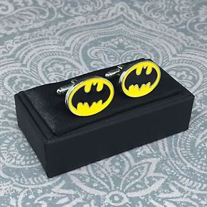 【送料無料】メンズアクセサリ―　バットマンカフスボタンクリスマスbatman cufflinks gift boxed wedding birthday christmas fathers day marvel