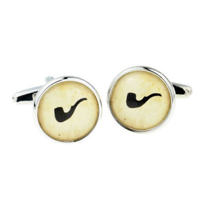 【送料無料】メンズアクセサリ&mdash;　レトロボックス&times;パイプデザインカフリンクスretro smoking pipe design cufflinks in a cufflink box x2boc104｜hokushin 12,565円