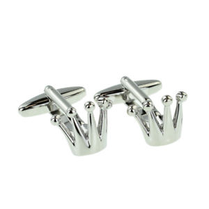 【送料無料】メンズアクセサリ―　ロイヤルスパイククラウンカフリンクスボックス×フラットflat based royal spiked crown cufflinks in a cufflink box x2aj215