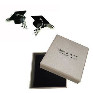 【送料無料】メンズアクセサリ―　カフスボタンオニキスアートボックスオンmens graduation hat graduate cufflinks amp; gift box by onyx art