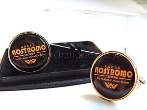 【送料無料】メンズアクセサリ―　エイリアンエイリアンバッジメンズカフスボタンaliens alien weylandyutani uscss nostromo badge mens cufflinks gift
