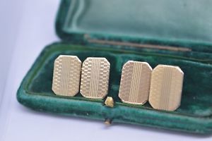 【送料無料】メンズアクセサリ&mdash;　ビンテージスターリングシルバーアールデコデザインカフリンクスvintage sterling silver cufflinks with an art deco design b583｜hokushin