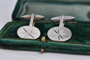 【送料無料】メンズアクセサリ―　ビンテージスターリングシルバーアールデコデザインカフリンクスvintage sterling silver cufflinks with an art deco design g125 17,235円
