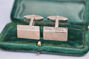 【送料無料】メンズアクセサリ&mdash;　ビンテージスターリングシルバーアールデコデザインカフリンクスvintage sterling silver cufflinks with an art deco design b799｜hokushin