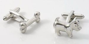 【送料無料】メンズアクセサリ―　スコッティカフスボタンカフリンクスscottie dog and bone novelty cufflinks cuff links