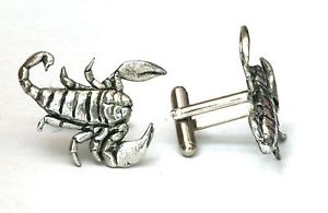 【送料無料】メンズアクセサリ&mdash;　シロメサソリトカゲカフスリンクquantity discountscorpion lizard cufflinks pewter uk made gift boxed or pouched quantity discount｜hokushin