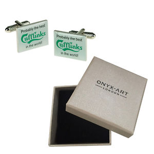 【送料無料】メンズアクセサリ―　カールスバーグカフスボタンボックスカフスボタンオニキスアートcarlsberg cufflinks amp; gift box prob best cufflinks in the world by onyx art