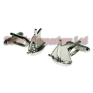 【送料無料】メンズアクセサリ―　ヨットオニキスアートカフスボタンボックスsailing yacht cufflinks by onyx art gift boxed